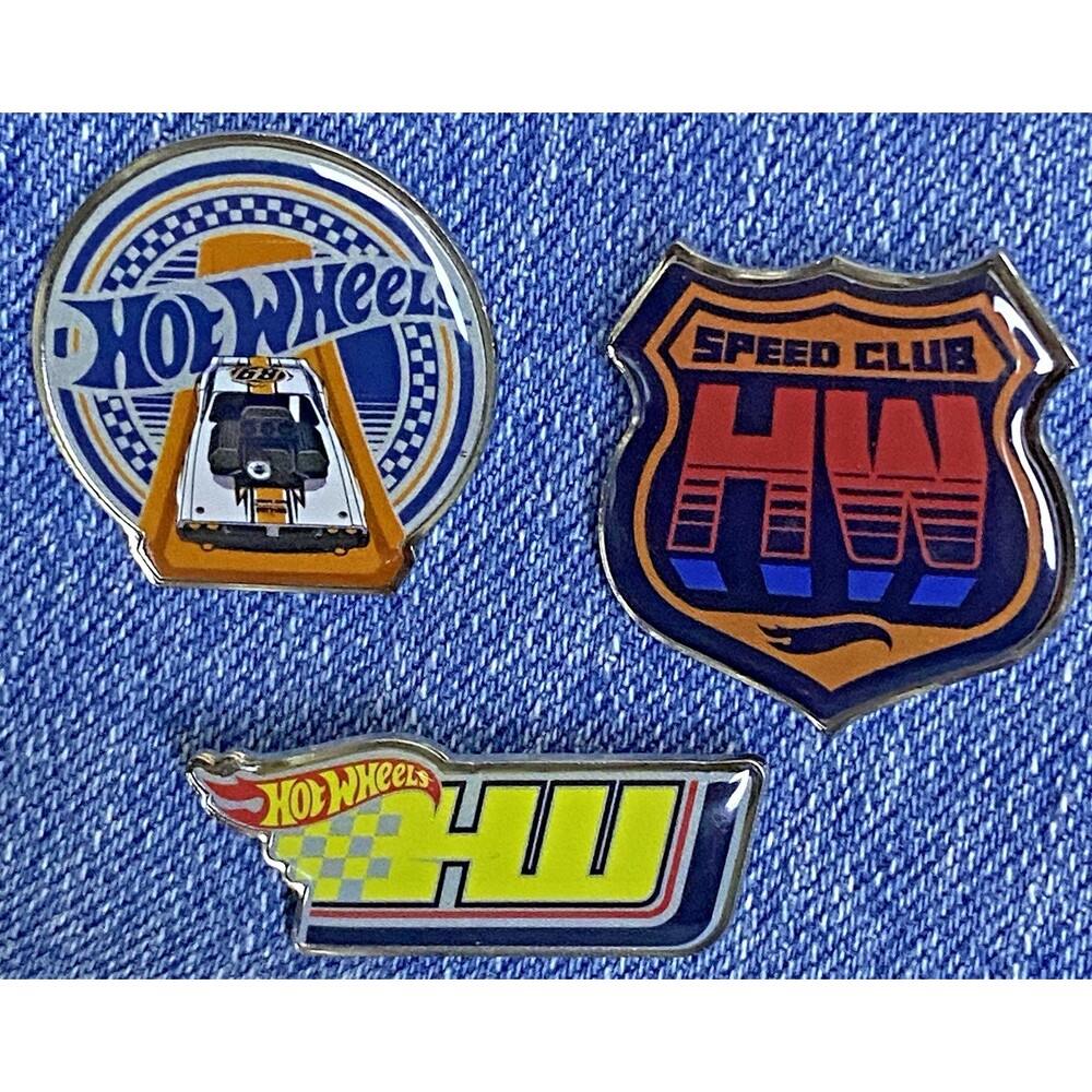 Hot Wheels Lapel Pins Set  Of 3! RARE FIND NEW Hot Wheels Collectors Gift